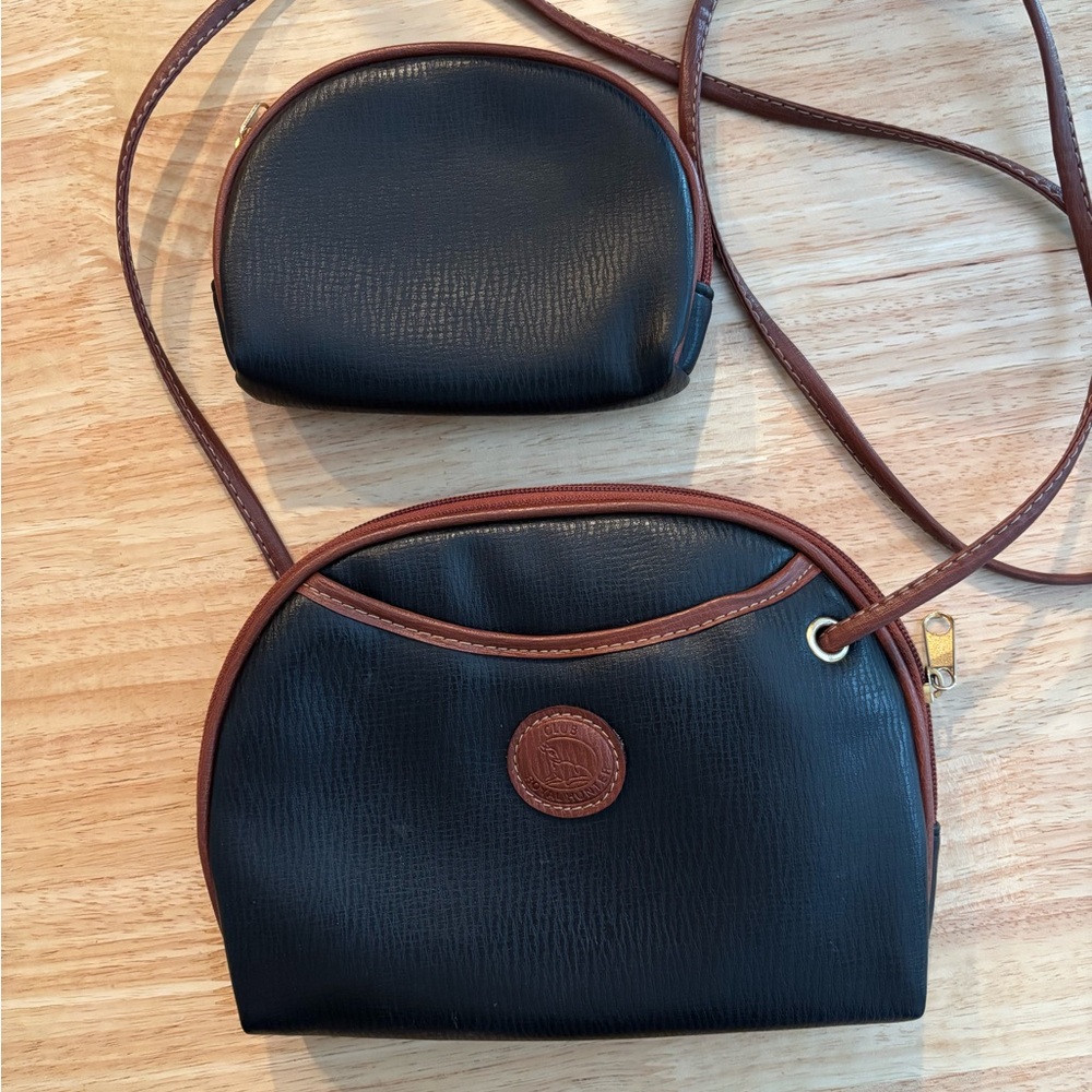Timeless Black and Brown Leather Crossbody Bag